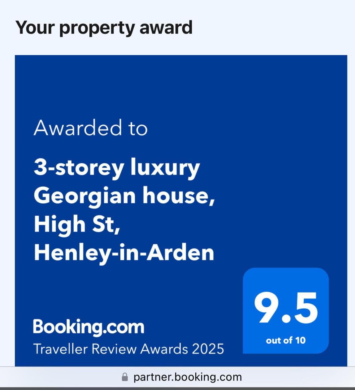 Entire Georgian Luxury Home - 3 Storey- High St Henley-In-Arden -Two Bedrooms-Sleeps 4 Buitenkant foto